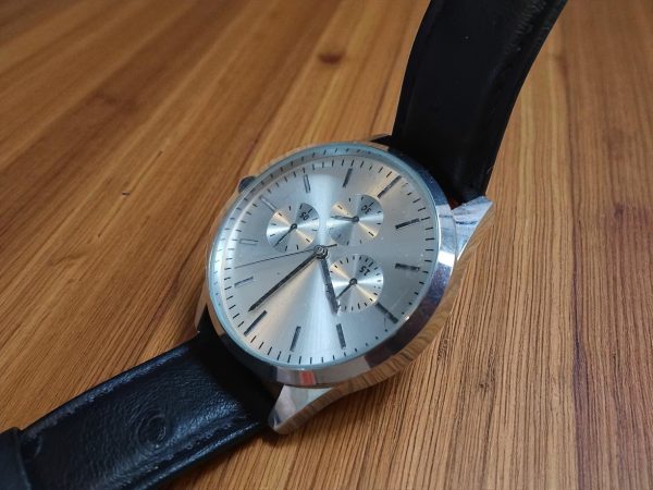 (MW74) Burton boxed leather strap dress watch - Image 4