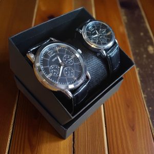 (MW80) Gents/Ladies Geneva matching pair of watches