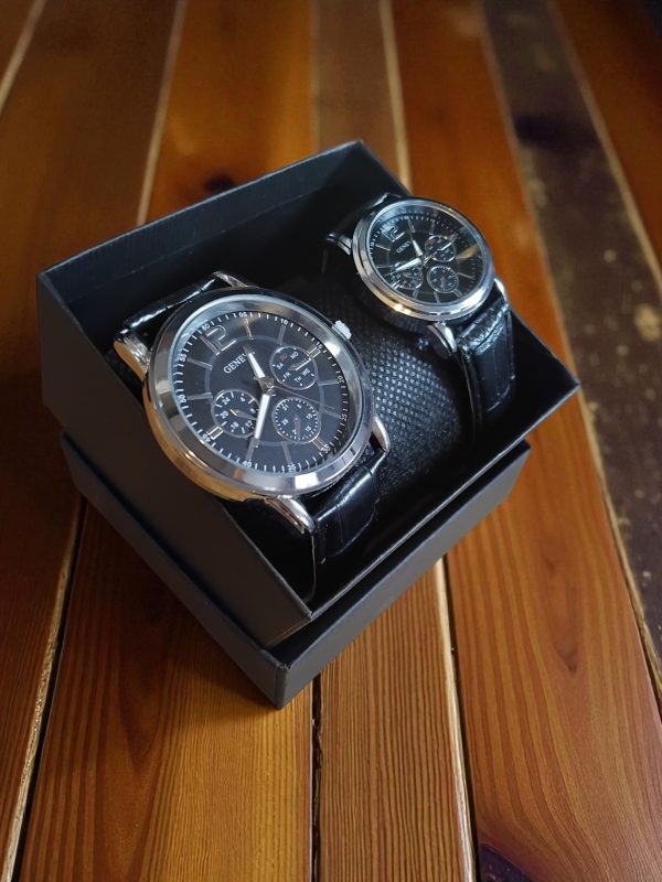 (MW80) Gents/Ladies Geneva matching pair of watches