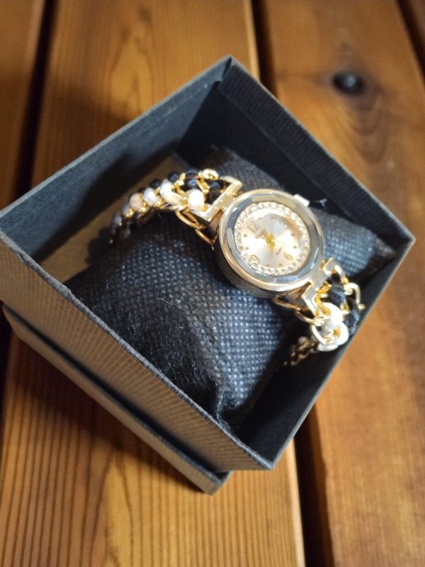 (LW81) Ladies /teenager braided drawstring watch with rhinestones - Image 5