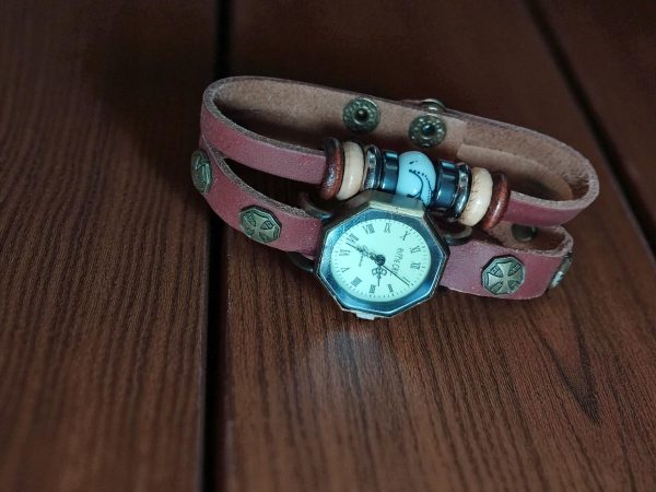 (MW83) Hippie Chic adult/teenager watch with bracelet Design 2 - Image 3