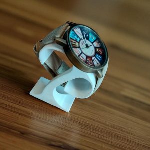 (MW88) Pastel shade face with fabric strap ladies/gents boxed wrist watch