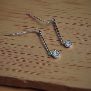 (BE10) Jon Richard pair of earrings with cubic zirconia