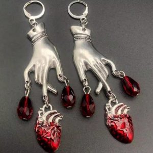 (E61) Ladies / teenagers Goth punk earrings