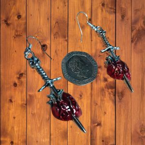 (E53) Ladies / teenagers Goth punk earrings