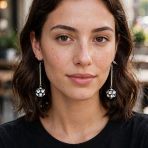 (E55) Principles by Ben de Lisi Pair of Earrings
