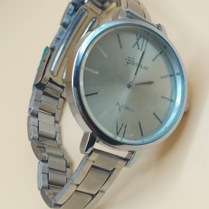 (MW105) Geneva unisex stainless steel watch