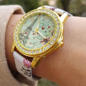 (LW180) France Paris Eiffel tower themed watch boxed