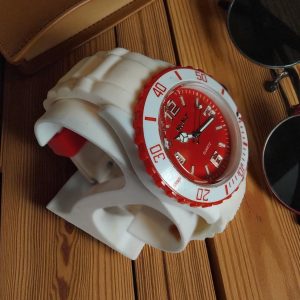 (BW-52) Ladies or teenager Neon-T design watch with silicone strap