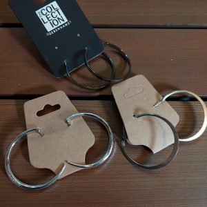 (B-E-34) 3 pairs of hooped earrings including Debenhams Collection