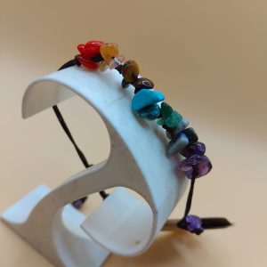 (B6) Precious stone chakra precious stone drawstring bracelet