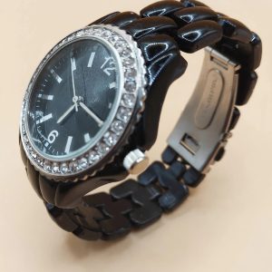 MW141  Matt black stainless steel watch ladies or gents