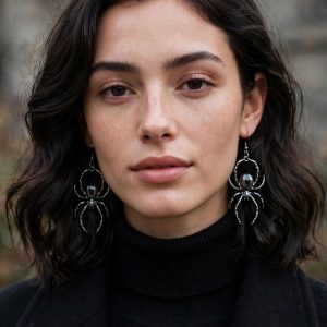 (E96) Large Spider earrings
