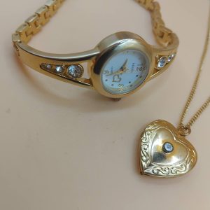 (LW295) Nicole watch and locket set