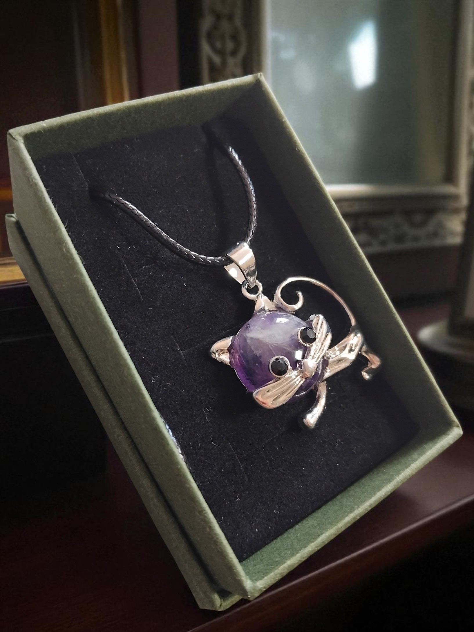 (N5) Amethyst Animal necklaces - Image 5