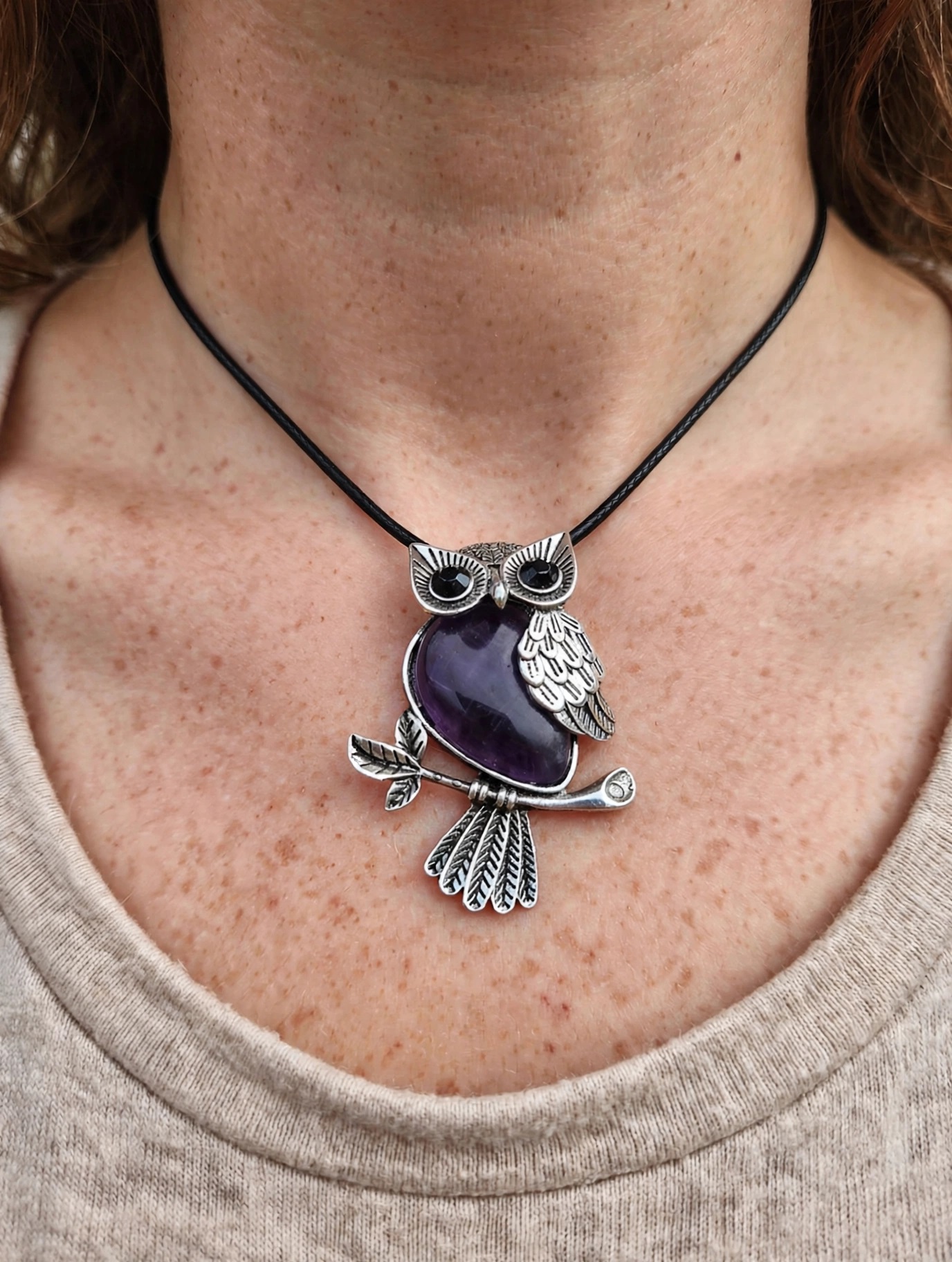 (N5) Amethyst Animal necklaces